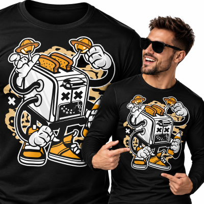 LONGSLEEVE ANIMOWANY TOASTER MONSTER